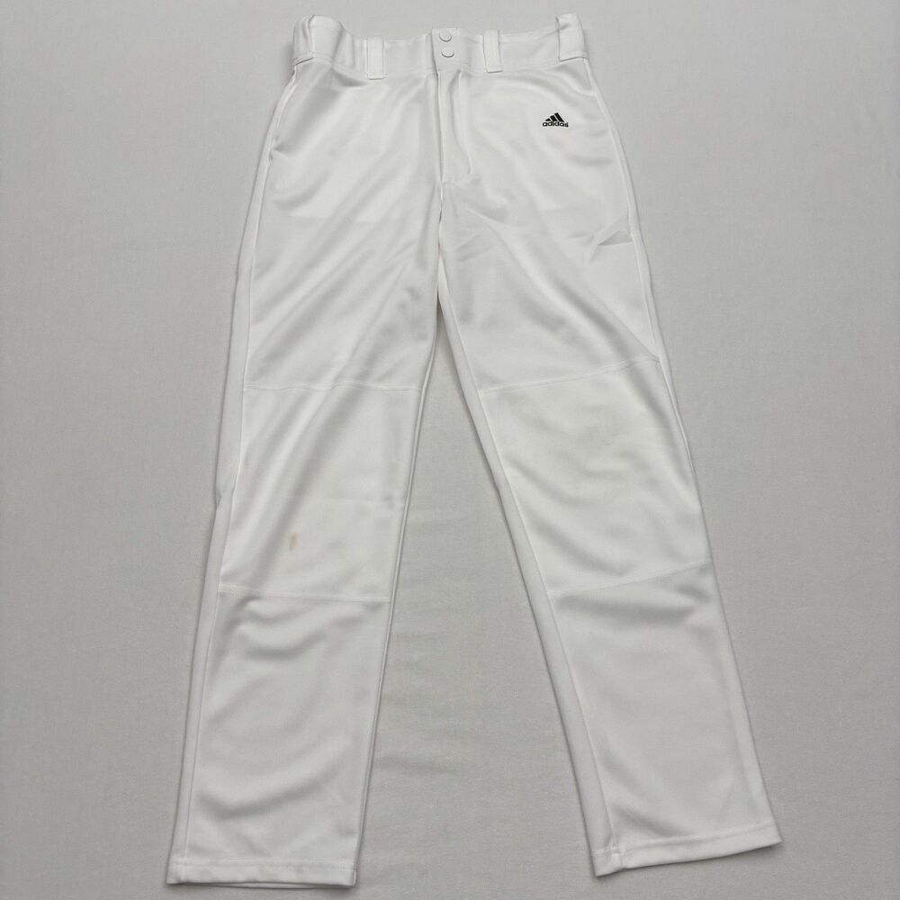 ADIDAS Baseball Pants Size Youth XL Aeroready White Full Length Sporty